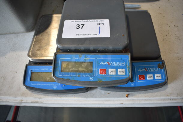 3 Avaweigh Model 334PC32 Countertop Food Portioning Scales. 6x8.5x1.5. 3 Times Your Bid! - Image 3 of 4
