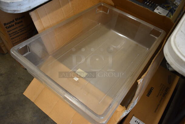 ALL ONE MONEY! Lot of 6 BRAND NEW IN BOX! Cambro Clear Bins. 18x26x6 - Image 2 of 2