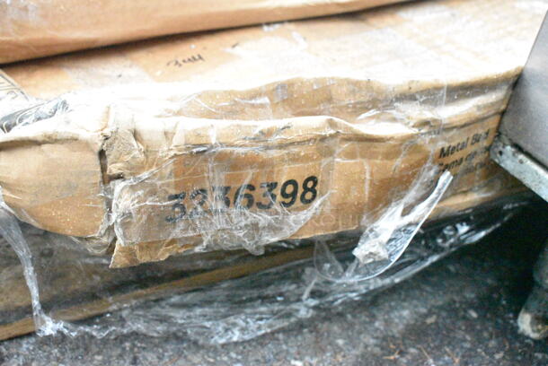 3 BRAND NEW SCRATCH AND DENT! Items Including 2 5062910COM Ameriwood Home Franklin Accent Table With 2 Drawers, 28"H x 22"W x 15-9/16"D, Stone Blue, 3236398 Metal Bed Frame. May Be Missing Pieces. 3 Times Your Bid!  - Image 5 of 5
