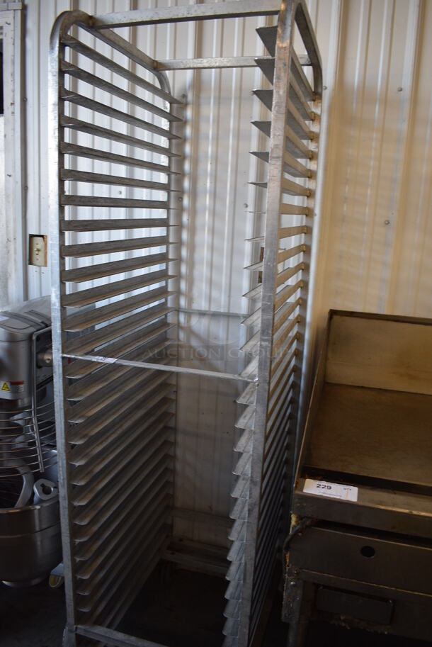 Metal Commercial Pan Transport Rack on Commercial Casters. 20.5x26x74 - Image 2 of 4