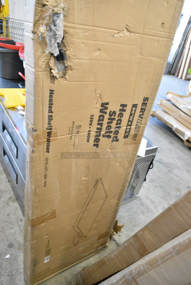 2 BRAND NEW IN BOX! ServIt 423HSW2060 60" Stainless Steel Heated Shelf Warmer. 120 Volts, 1 Phase. 2 Times Your Bid!  - Image 5 of 6
