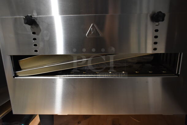 BRAND NEW SCRATCH AND DENT! Cooking Performance Group CPG 351ICOED Stainless Steel Commercial Countertop Electric Powered Conveyor Oven. Missing Conveyor Belt. 240 Volts.  - Image 4 of 7
