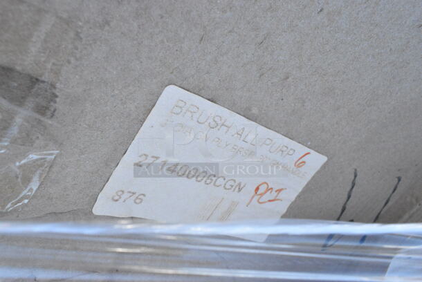 25 BRAND NEW Boxes Including V4025B Arcoroc Romeo 5 oz. Martini Glass by Arc Cardinal - 12/Case, 4 Box 303PNG12GY Acopa Pangea 12 oz. Ash Matte Porcelain Mug - 24/Case, 27140006CGN Carlisle 40006C09 Sparta 30" Green Multi-Purpose Cleaning Brush - 3" Bristle Diameter, 267010005 Choice Windsor 7" 18/0 Stainless Steel Dinner Fork - 12/Case, 267010008  Choice Windsor 8 3/8" Stainless Steel Dinner Knife - 12/Case, 267020002 Choice Dominion 5 7/8" 18/0 Stainless Steel Bouillon Spoon - 12/Case, 427CSRTBSBWB Lancaster Table & Seating Bistro Series Black and White Birdseye Weave Rattan Outdoor Side Chair, 274MOPBCKTBK Lavex 35 Qt. Black Mop Bucket & Side Press Wringer Combo, 128HD32COMBO Choice Heavy Duty 32 oz. Microwavable Translucent Plastic Deli Container and Lid Combo Pack - 240/Case, VacPak-It 186CVBZ812 8" x 12" Chamber Vacuum Packaging Bags with Zipper 3 Mil - 1000/Case, 999RP09 EcoChoice No PFAS Added Bamboo / Bagasse Blend 9" Plate - 125/Pack, 2 651CPDWLSS3 ServSense Wall-Mount Stainless Steel 32 - 44 oz. Cup Dispenser, 651CPDWLSS2 ServSense Wall-Mount Stainless Steel 10 - 24 oz. Cup Dispenser. 25 Times Your Bid!  - Image 6 of 12