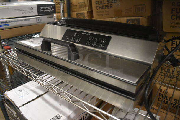 Vacpak-it 186VME16SS Stainless Steel Countertop External Vacuum Sealer. 120 Volts, 1 Phase. 19x12x7. Tested and Working! - Image 3 of 5
