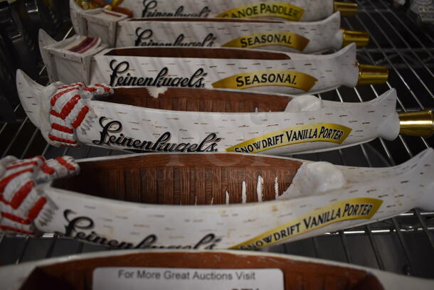 8 Leinenkugel's Beer Tap Handles Including Big Butt Doppelback, Harvest Patch Shandy, Snowdrift Vanilla Porter, Seasonal, Canoe Paddle and Grapefruit Shandy. 14". 8 Times Your Bid! - Image 3 of 6