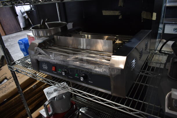 BRAND NEW SCRATCH AND DENT! Carnival King 382HDRG30 Stainless Steel 30 Hot Dog Roller Grill with 11 Rollers. 120 Volts, 1 Phase. Tested and Working! - Image 3 of 5