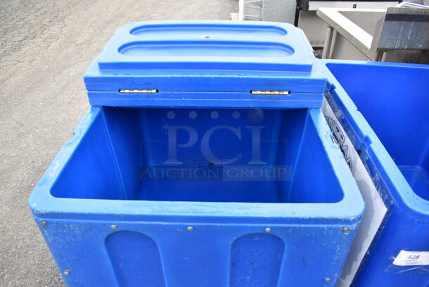 Iowa Rotocast IRP-2000 Blue Poly Portable Ice Bin on Casters. 27x37x38 - Image 7 of 7