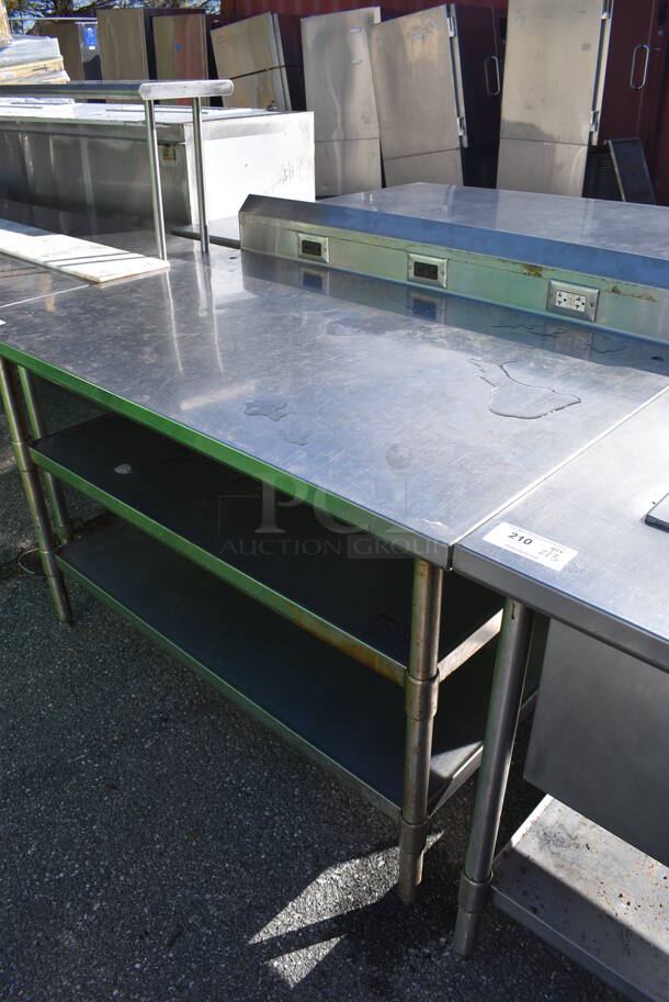 Stainless Steel Commercial Table w. 2 Under Shelves. 54x34x42 - Image 4 of 5