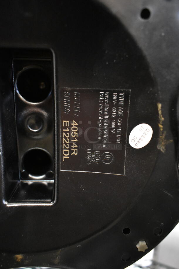 Hamilton Beach 40514R Chrome Finish Coffee Urn. 120 Volts, 1 Phase.  - Image 6 of 6