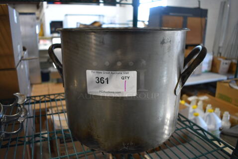 Metal Stock Pot. 17.5x13x11.5