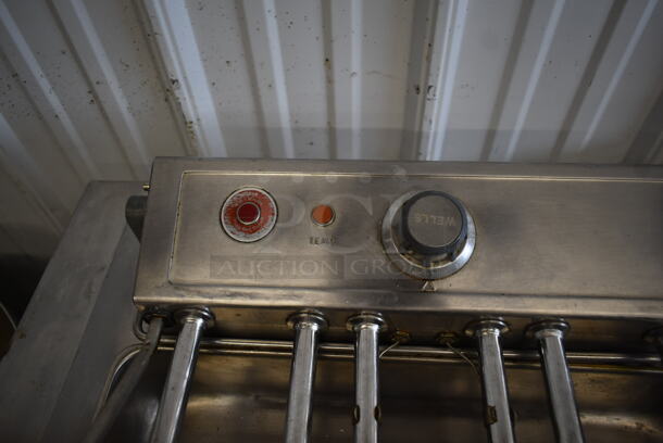 Wells F1016 Stainless Steel Commercial Electric Powered Deep Fat Fryer w/ 2 Metal Fry Baskets and Under Shelf. 208 Volts.  - Image 6 of 7