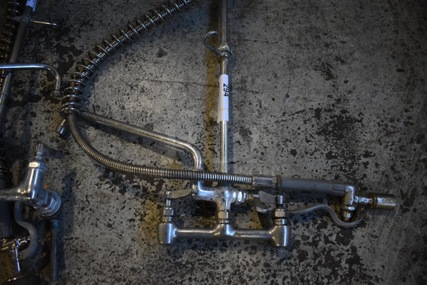 Metal Commercial Spray Nozzle Attachment w/ Faucet and Handles - Image 2 of 3