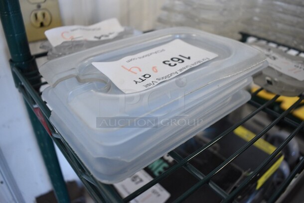 ALL ONE MONEY! Lot of 4 Clear Poly 1x9 Size Drop In Bin Lids. - Image 2 of 3