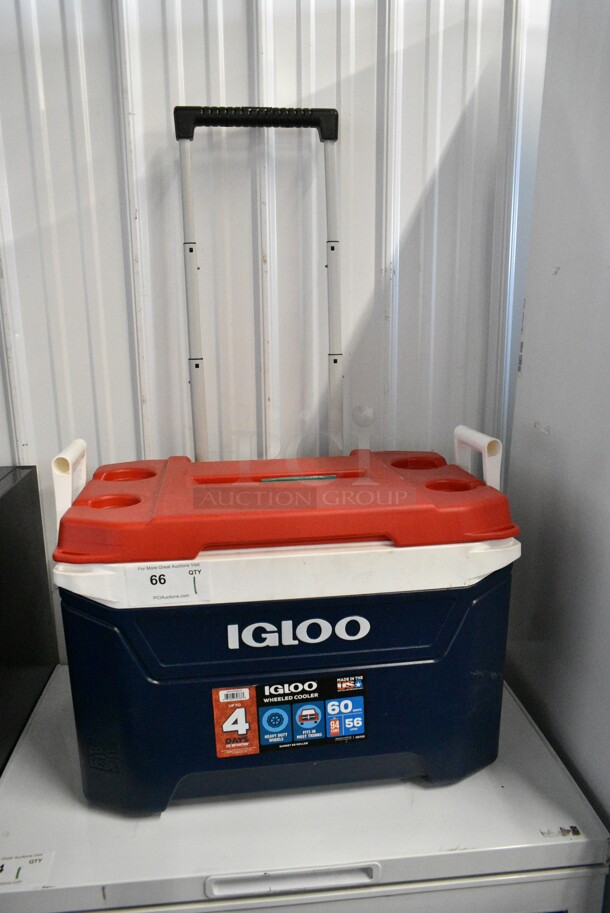 Igloo Wheeled 60 Quart Cooler.  - Image 4 of 6