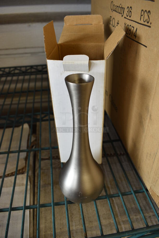 27 BRAND NEW IN BOX! Tablecraft Metal Vases. 2.5x2.5x7. 27 Times Your Bid! - Image 2 of 3