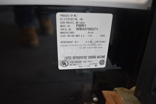 BRAND NEW! KD Distributing Model FMR1 Metal Commercial Refrigerated Juice Mate Vending Machine. 115 Volts, 1 Phase. 28x27x56. Tested and Working! - Image 4 of 7