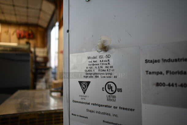 Excellence ISL-5D Metal Freezer Merchandiser on Commercial Casters. 115 Volts, 1 Phase. Tested and Working! - Image 8 of 8
