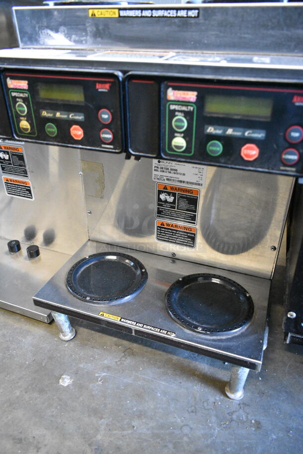 2017 Bunn AXIOM 2/2 TWIN Stainless Steel Commercial Countertop 4 Burner Coffee Machine. 120/208-240 Volts, 1 Phase.  - Image 5 of 6