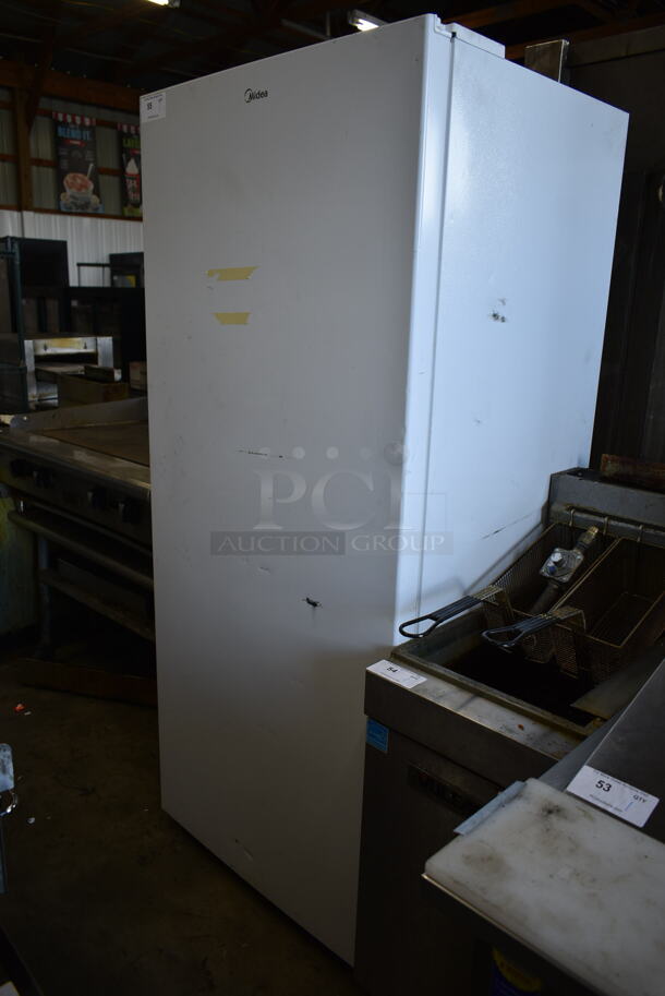 Midea FZ80E1G-U Metal Commercial Single Door Reach In Freezer. Tested and Working! - Image 1 of 7
