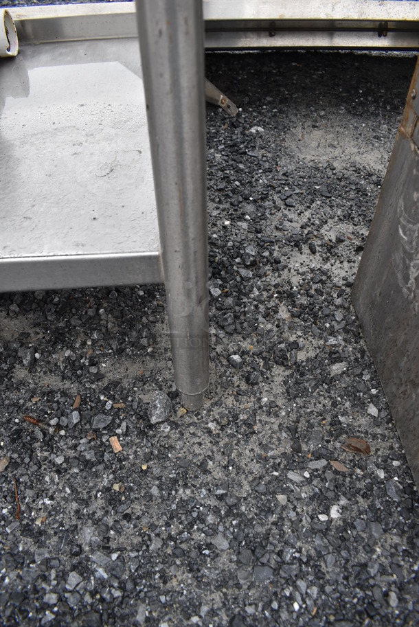 Stailness Steel Table w/ Back Splash and Under Shelf. 48x30x53 - Image 4 of 4