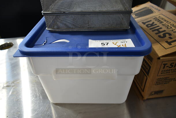 ALL ONE MONEY! Lot of Box of Choice 24 oz Cups, T Shirt Bags, Gray Mesh Bins and White 12 Quart Bin. - Image 5 of 5