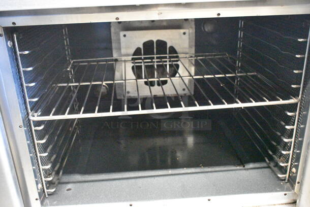 Vulcan VC4ED Stainless Steel Commercial Electric Powered Full Size Convection Oven w/ View Through Doors, Metal Oven Rack, Thermostatic Controls. 208 Volts, 1/3 Phase.  - Image 3 of 5