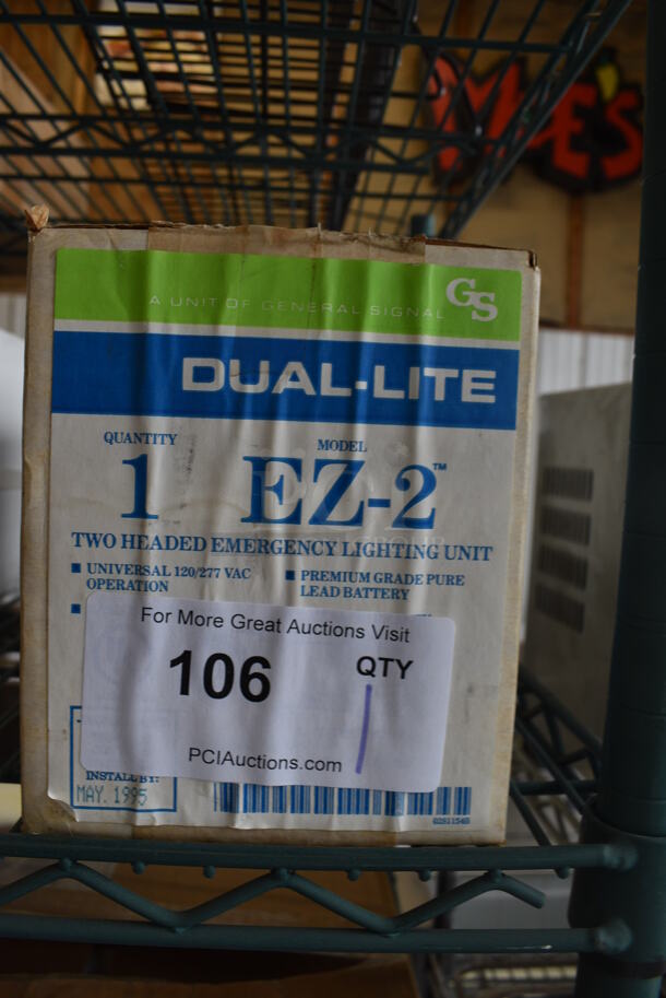 BRAND NEW IN BOX! Dual Lite Emergency Lighting Products EZ-2 Two Headed Emergency Light - Image 3 of 3