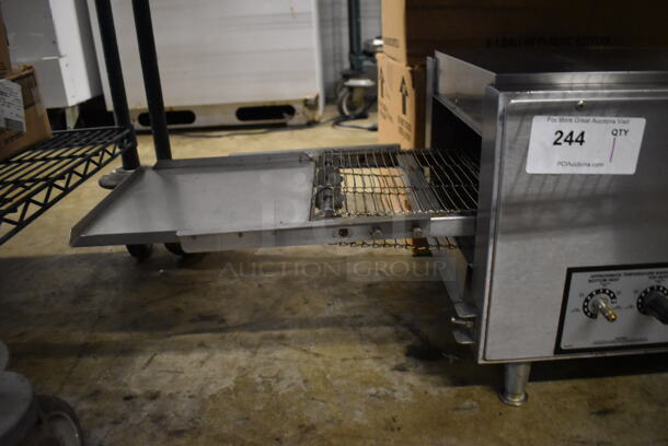 Star Holman 210HX-401 Stainless Steel Commercial Countertop Electric Powered Conveyor Pizza Oven. 120 Volts, 1 Phase. 48x16x14 - Image 3 of 5