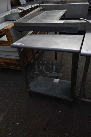 Stainless Steel Table w/ Metal Under Shelf.