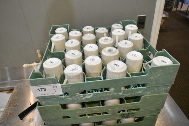 4 Poly Dish Caddy Racks w/ Contents Including Ceramic Mugs. 4 Times Your Bid! (main dining room) - Image 2 of 2
