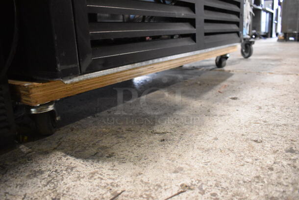 QBD CD4154SL Commercial Reach In Cooler in Black With Glass Sliding Doors and Polycoated Racks on Commercial Casters. 115V/1 Phase Tested And Working - Image 7 of 7