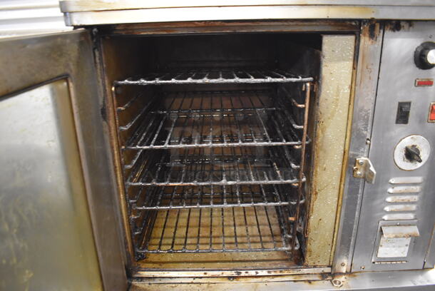 Blodgett CTB-1 Stainless Steel Commercial Electric Powered Half Size Convection Oven w/ Merlin Timer, View Through Door, Metal Oven Racks and Under Shelf. 208/220 Volts, 1 Phase. 30x26x65 - Image 5 of 10