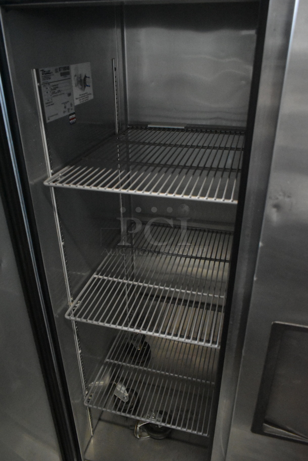 2015 True T-35 Stainless Steel Commercial 2 Door Reach In Cooler w/ Poly Coated Racks. 115 Volts, 1 Phase. Tested and Working! - Image 3 of 5