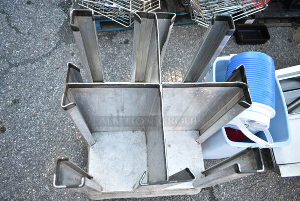 Metal Dish Cart on Commercial Casters.  - Image 4 of 4