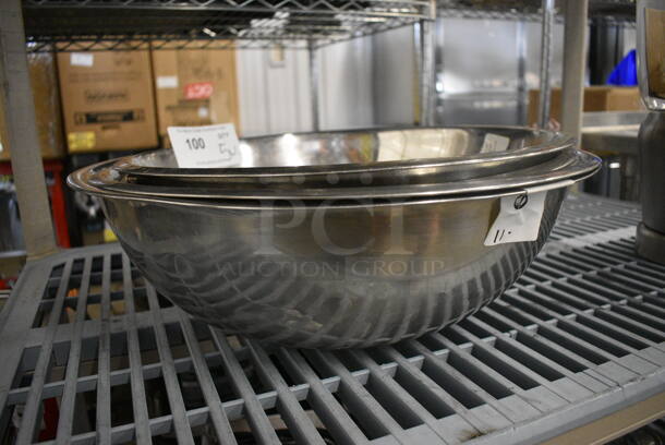 5 Various Metal Bowls. Includes 19x19x6. 5 Times Your Bid! - Image 3 of 3