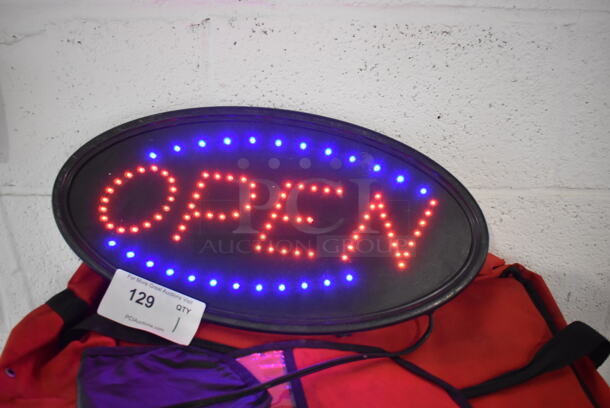 Light Up Open Sign. 19x1x10. Tested and Working! - Image 6 of 6
