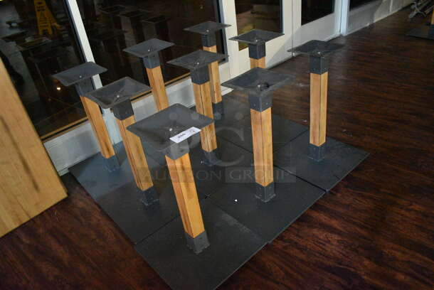 9 Metal Table Bases. 18x18x28. 9 Times Your Bid! (lounge) - Image 2 of 3