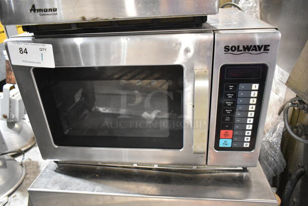 2018 Solwave 180MW1800T Stainless Steel Commercial Countertop Microwave Oven. 120 Volts, 1 Phase.  - Image 1 of 4