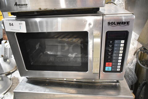 2018 Solwave 180MW1800T Stainless Steel Commercial Countertop Microwave Oven. 120 Volts, 1 Phase. 