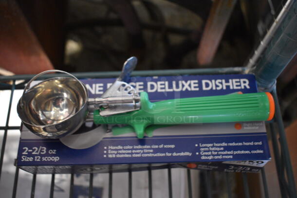 3 BRAND NEW SCRATCH AND DENT! Winco 2-2/3" Scoopers. 8.5". 3 Times Your Bid! - Image 1 of 3