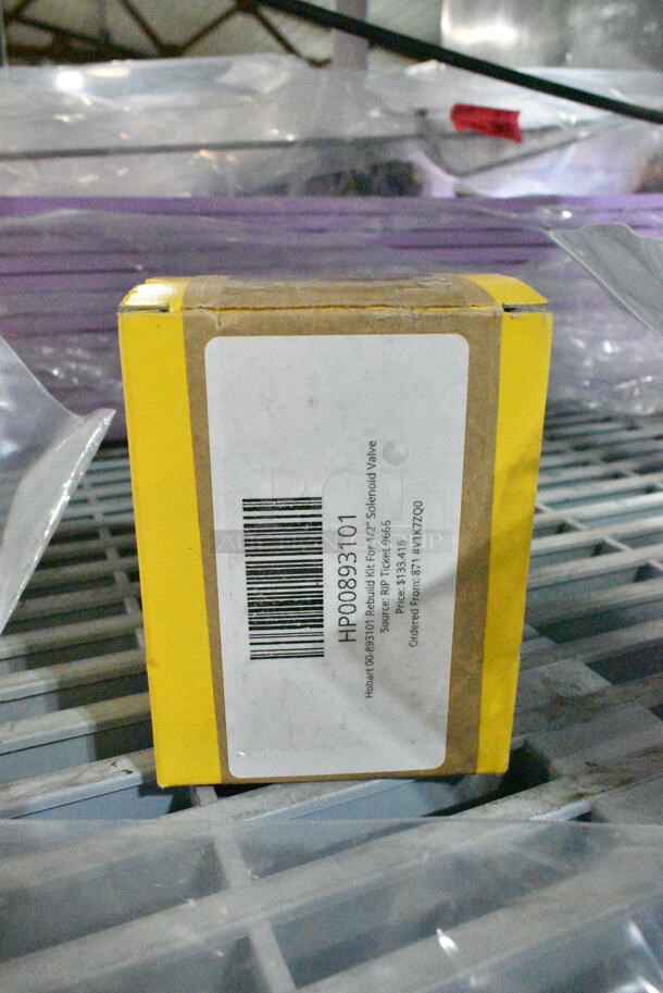 5 BRAND NEW SCRATCH AND DENT! Items Including HP00893052 Hobart 00-893052 Shaft, HP00893101 Hobart 00-893101 Rebuild Kit For 1/2" Solenoid Valve, HP0094128600 Hobart 00-941286-00001 Element-Heater,Sump,208-240V, HP00271123 Hobart 00-271123 Hi-Limit, HP008931200 Hobart 00-893120-00001 Element,Heater,5Kw,200V. 5 Times Your Bid!  - Image 6 of 12