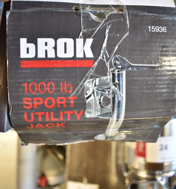 BRAND NEW SCRATCH AND DENT! bROK Capacity Top Wind Trailer Jack 15936 - Image 6 of 6