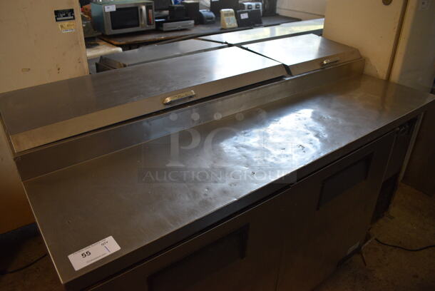True Model TPP-67 Stainless Steel Commercial Pizza Prep Table on Commercial Casters. 115 Volts, 1 Phase. 67.5x32.5x42. Tested and Working! - Image 2 of 8
