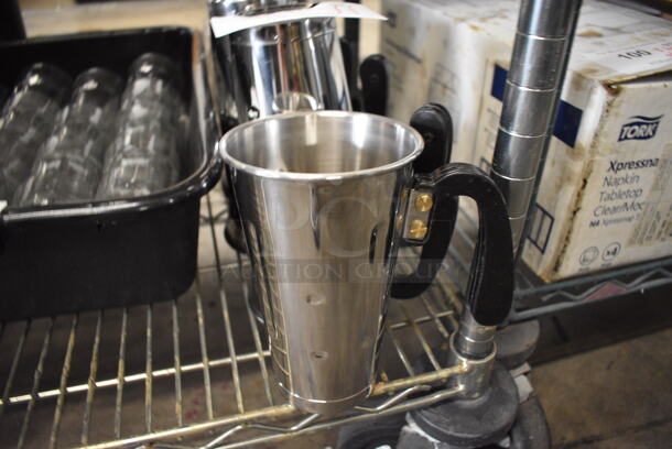 11 BRAND NEW! Browne Stainless Steel Mixing Cups w/ Handle. 6.5x4.5x7. 11 Times Your Bid!