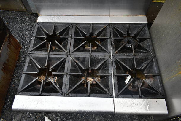 Southbend Stainless Steel Commercial Countertop Natural Gas Powered 6 Burner Range. - Image 2 of 7
