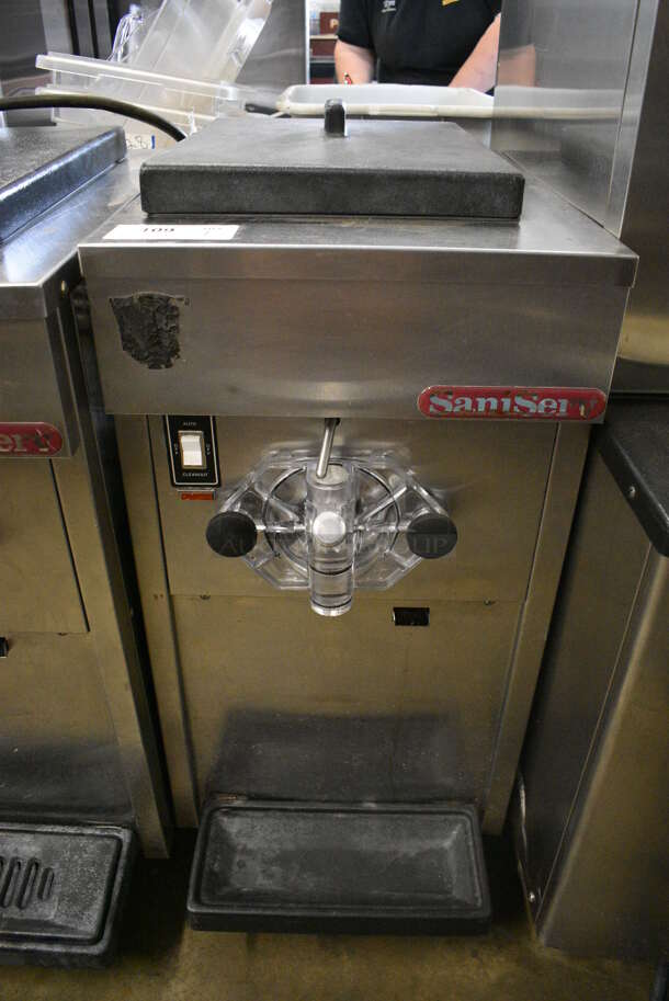 SaniServ Model A4041N Stainless Steel Commercial Countertop Air Cooled Single Flavor Soft Serve Ice Cream Machine. 208-230 Volts, 1 Phase. 17x30x37 - Image 1 of 7