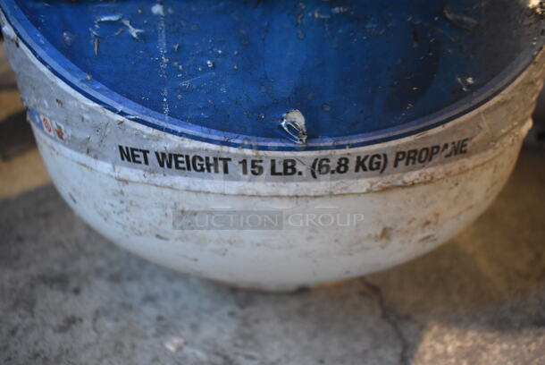 2 Metal 15 Pound Capacity Propane Gas Tanks. 13x13x19. 2 Times Your Bid! - Image 5 of 5