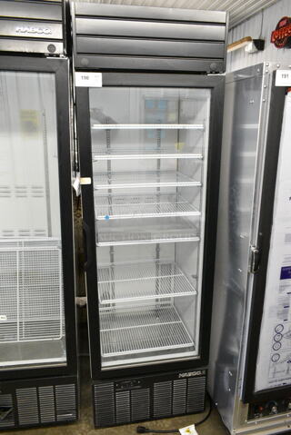 2019 Habco SE18 Metal Commercial Single Door Reach In Cooler Merchandiser w/ Poly Coated Racks. 115 Volts, 1 Phase. Tested and Working!