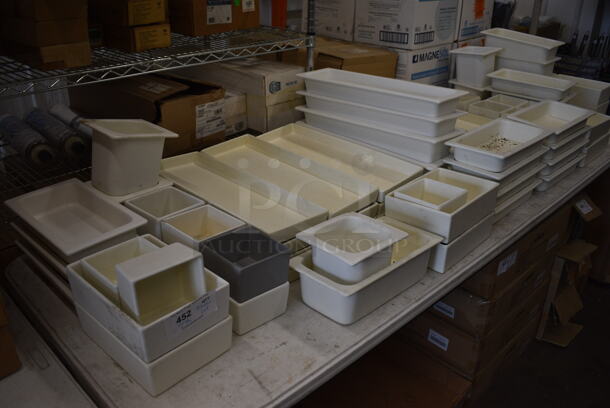 ALL ONE MONEY! Tabletop Lot of 73 Various Bins. Includes 7x10x3