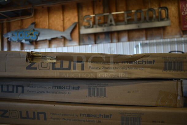 PALLET LOT of 25 BRAND NEW IN BOX! Zown Maxchief Cocktail80 PT017X004 Shark Grey Table. Stock Picture Used as Gallery. 25 Times Your Bid! - Image 5 of 7